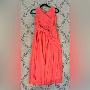 Apricot girls chiffon dress. Size 12